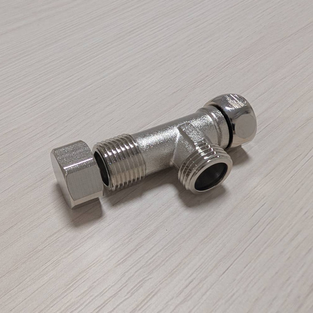 免治馬桶壓接管三通